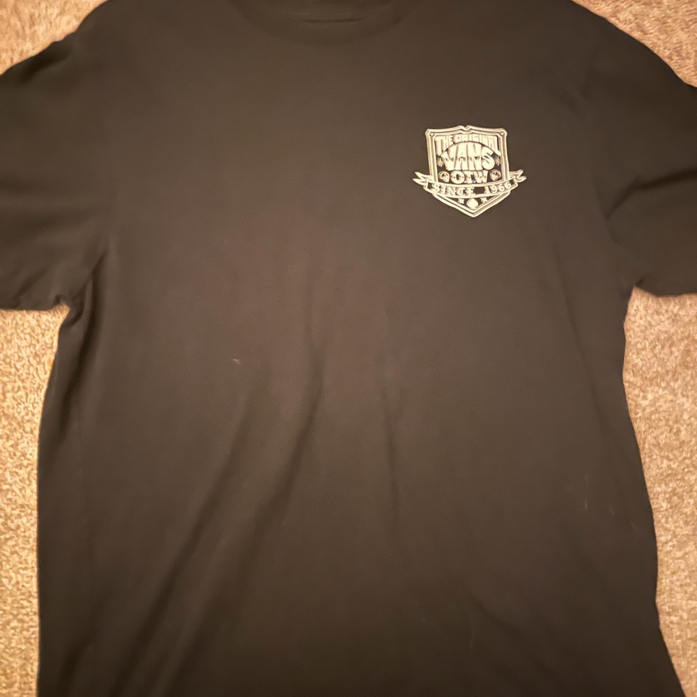 Vans Black Short Sleeve Tee with Logo
